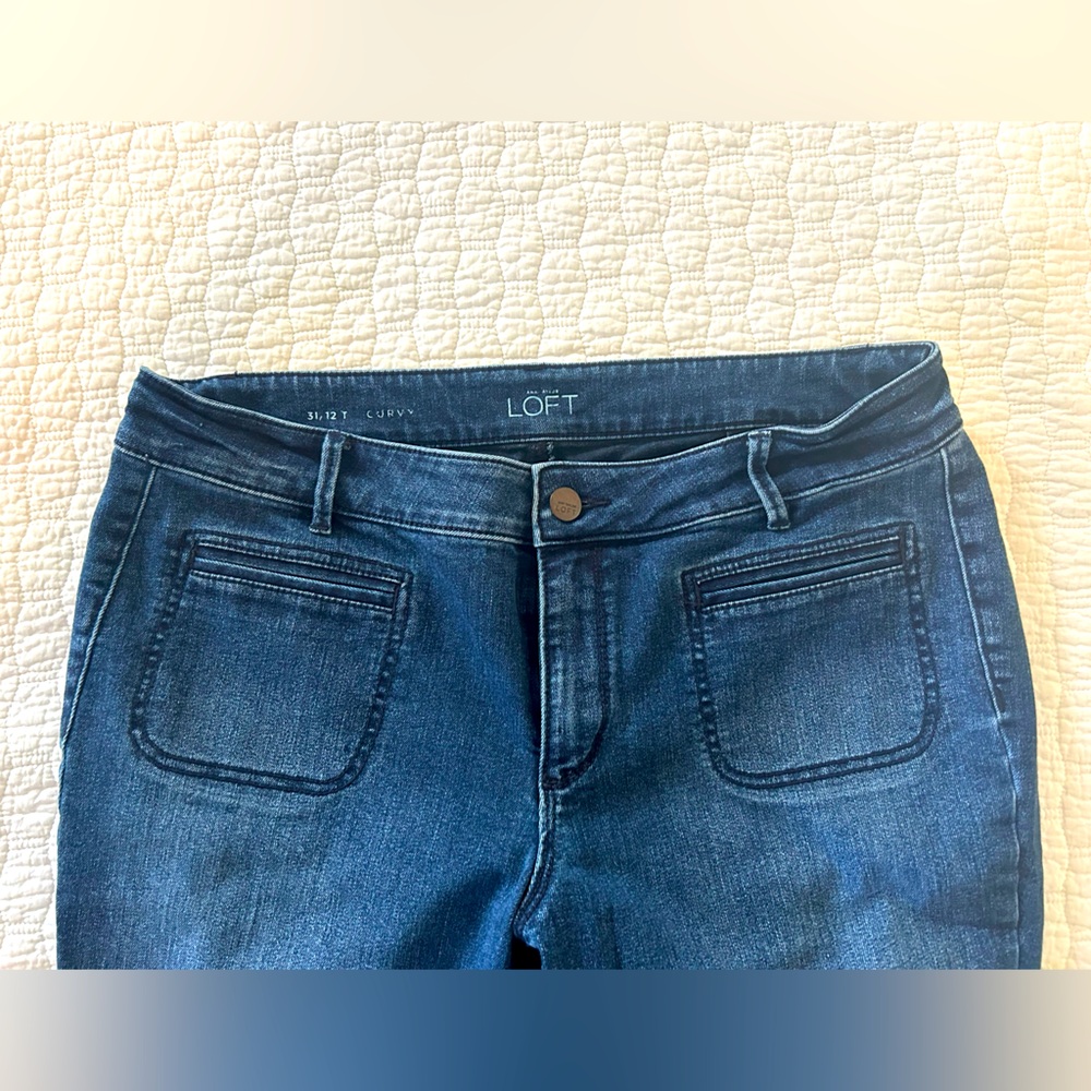 Ann Taylor Loft Curvy jeans. Size 12 Tall.